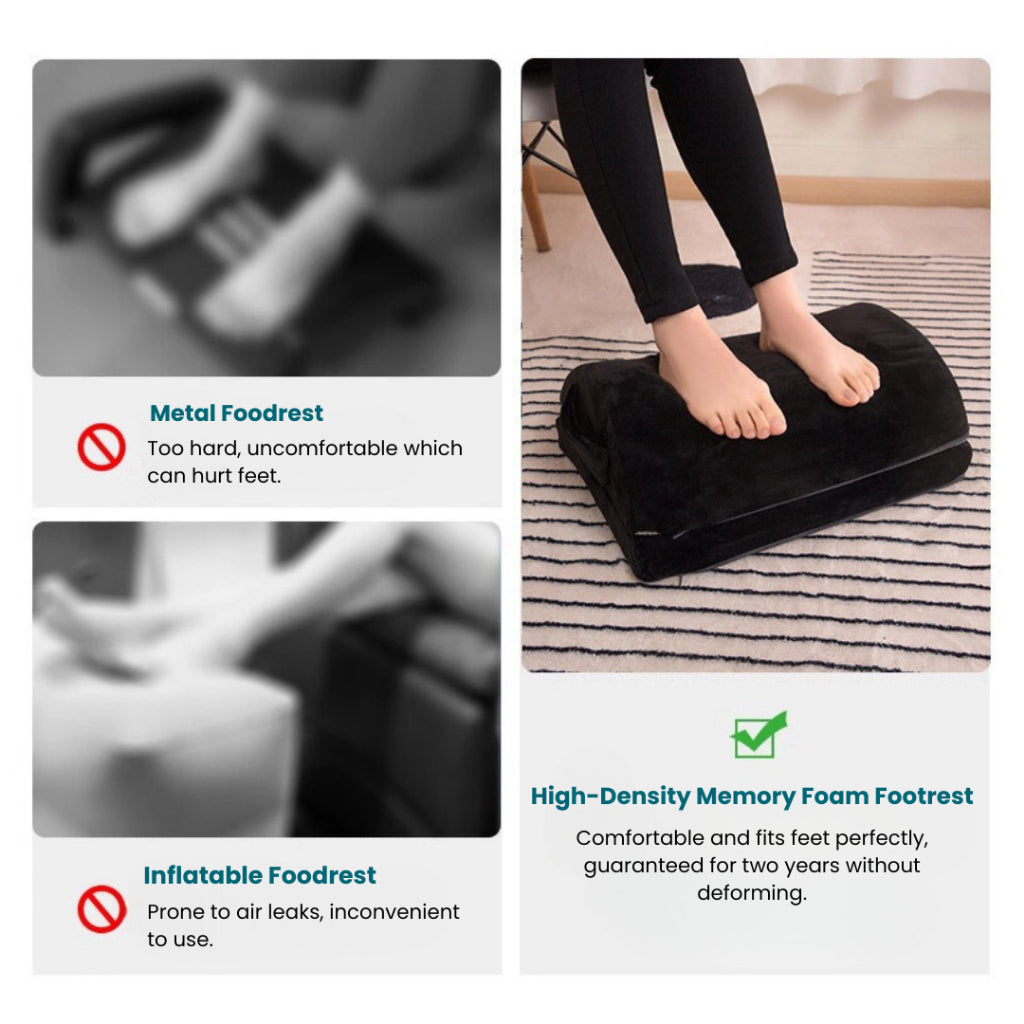 Ergonomic Adjustable Cushion Footrest