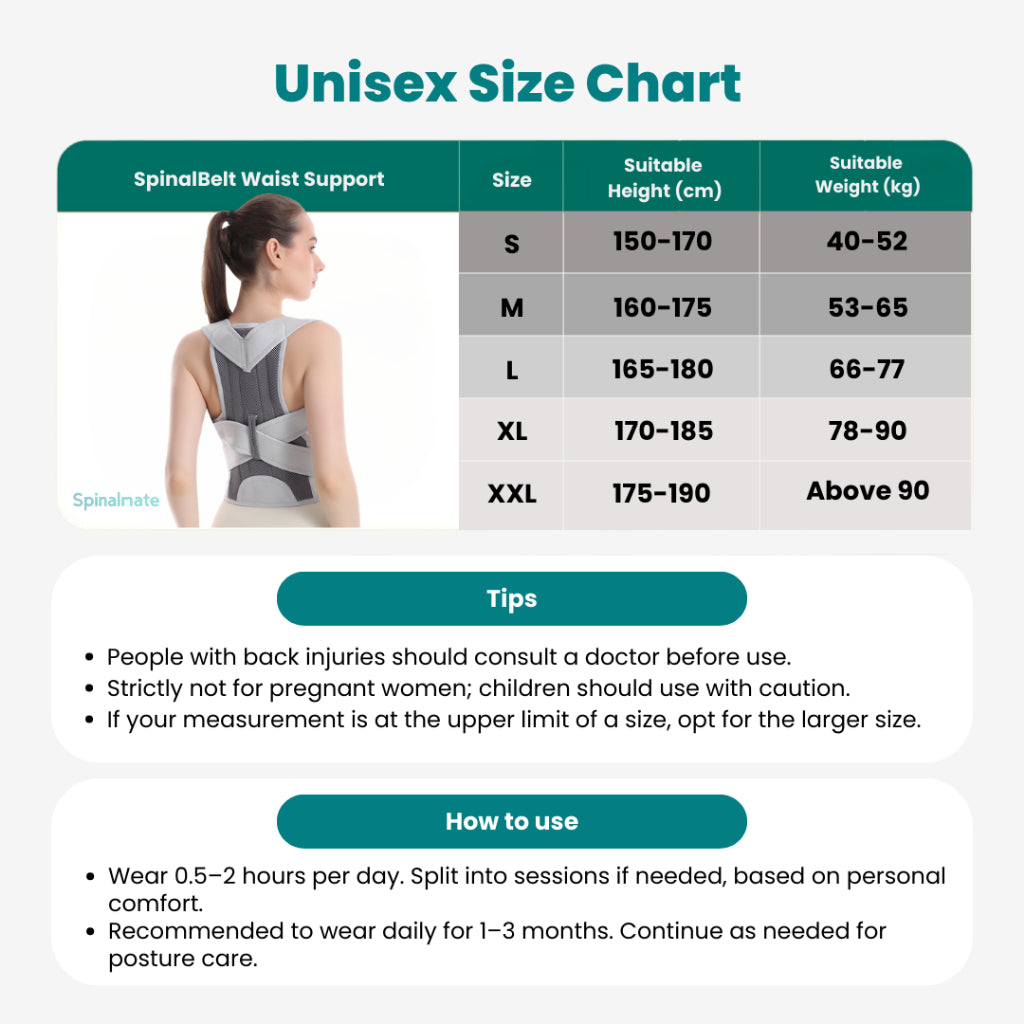 SpinalBrace Posture Corrector & Back Support