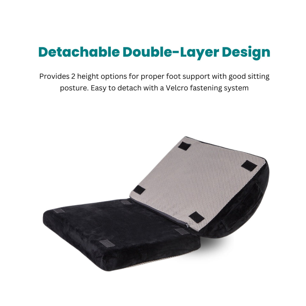 Ergonomic Adjustable Cushion Footrest