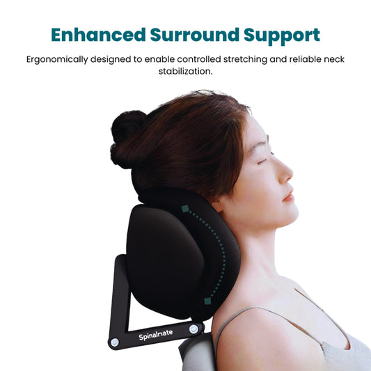 Spinalmate Office Chair Adjustable Dual-Comfort Headrest Ergonomic Bracket Extension Neck Support 办公室椅可调节头枕电脑椅加高颈