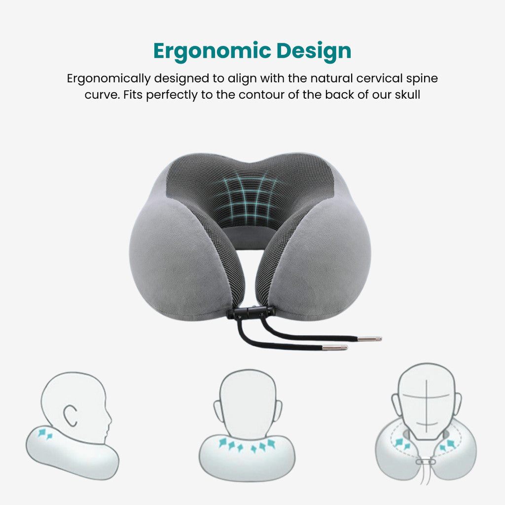 SpinalNeck NASA Memory Foam Neck U-Shape Pillow