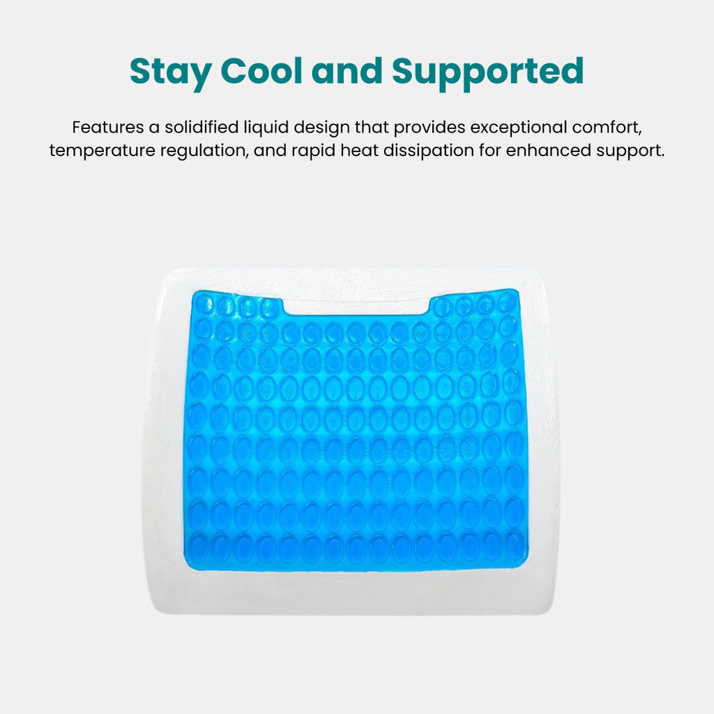 SpinalCool Ergonomic Cooling Gel Spine Support Cushion
