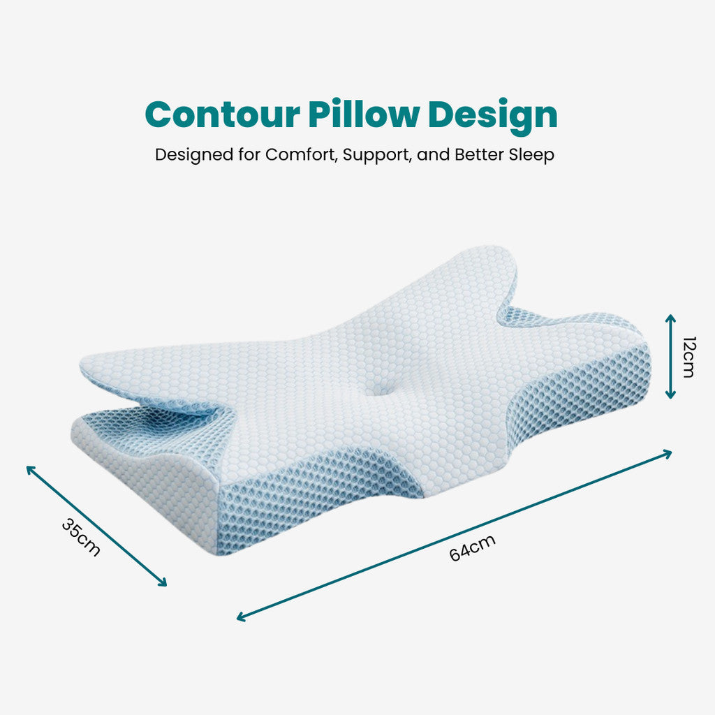 CoolLux Memory Foam Contour Pillow
