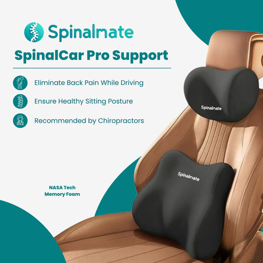 SpinalCar Pro Ergonomic Memory Foam Car Seat Cushion