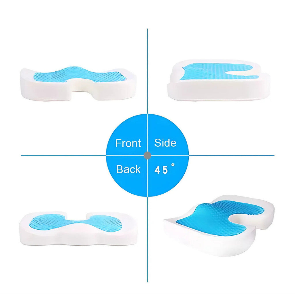 SpinalCool Ergonomic Cooling Gel Spine Support Cushion