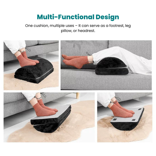 Ergonomic Adjustable Cushion Footrest