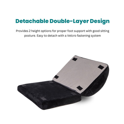 Ergonomic Adjustable Cushion Footrest