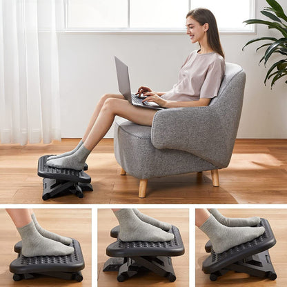 SpinalFoot Ergonomic Footrest with Massage Function