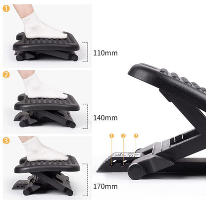 SpinalFoot Ergonomic Footrest with Massage Function