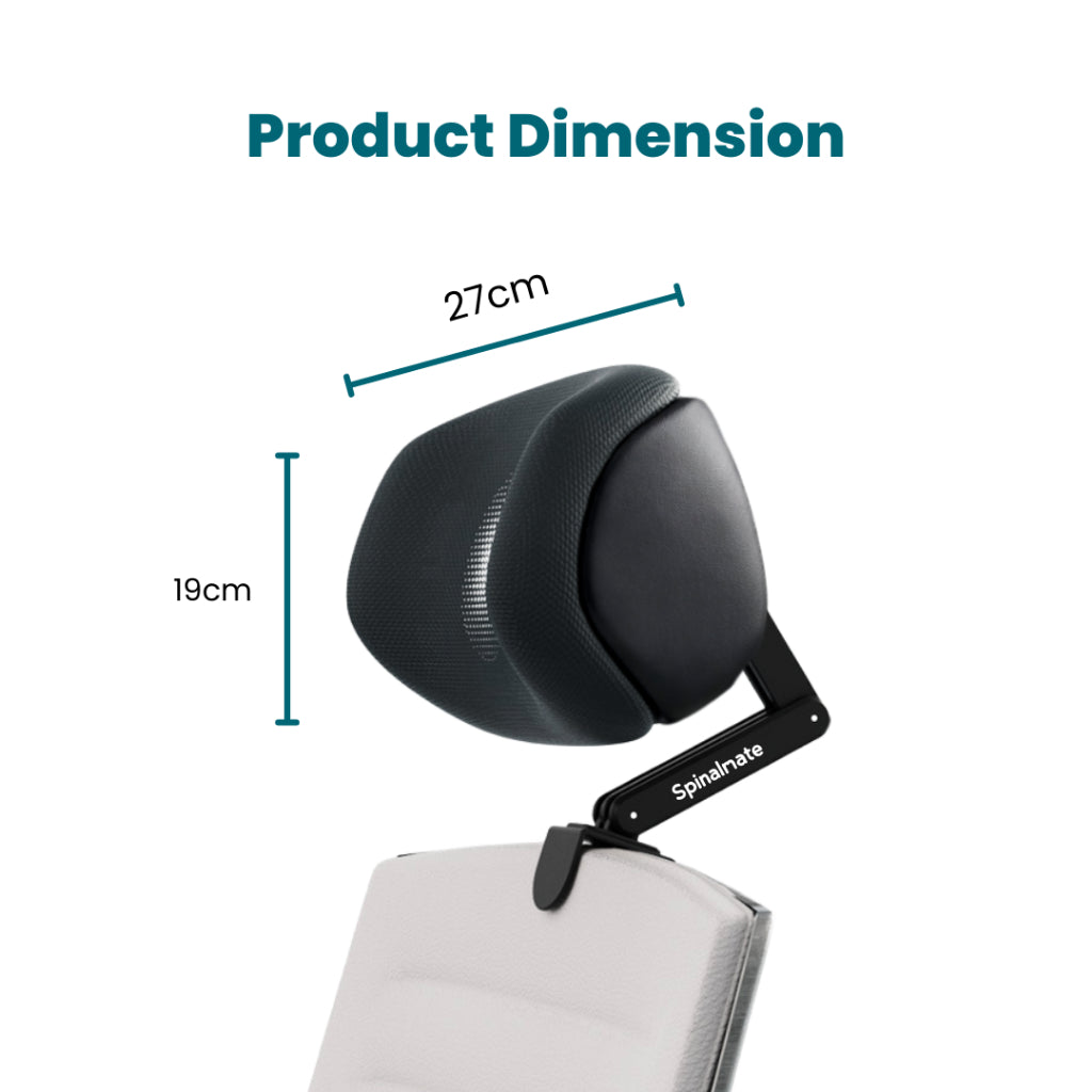 Spinalmate Office Chair Adjustable Dual-Comfort Headrest Ergonomic Bracket Extension Neck Support 办公室椅可调节头枕电脑椅加高颈