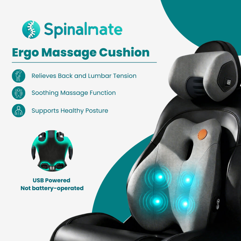 Ergonomic Multi-Mode Lumbar Massage Cushion