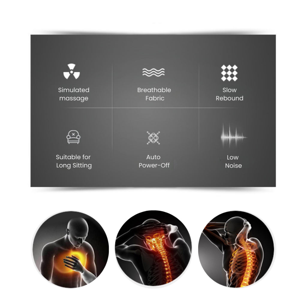 Ergonomic Multi-Mode Lumbar Massage Cushion
