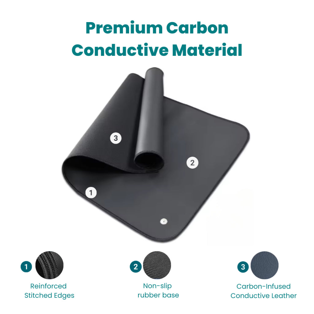 Spinalmate Grounding Mat Carbon Conductive Earthing Mat Wellness Yoga Mat