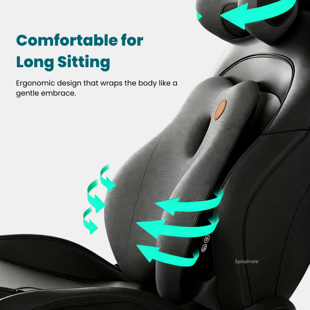 Ergonomic Multi-Mode Lumbar Massage Cushion
