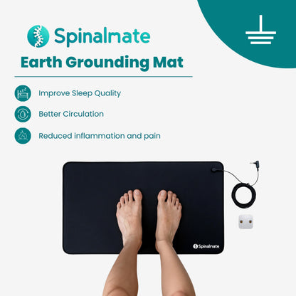Spinalmate Grounding Mat Carbon Conductive Earthing Mat Wellness Yoga Mat