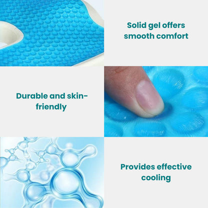 SpinalCool Ergonomic Cooling Gel Spine Support Cushion
