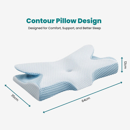 CoolLux Memory Foam Contour Pillow