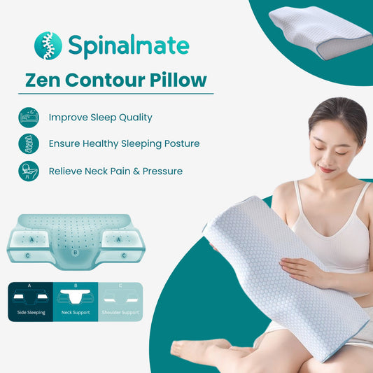 SpinalZen Memory Foam Contour Pillow